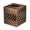 Antique Copper Finish, variant on Abode Tissue Box Cover Square – Handcrafted Geo Embossed Nickel Chrome Finish Metal Tissue Holder Box for Bathroom Accessory, Aesthetic Decorative Facial Napkin Cube for Modern Home Décor