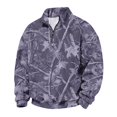 thumbnail image 6 of Havenx Men's Flannel 1/4 Zip Pullover Sweatshirt Long Sleeve Collared Pullover Sweater Mock Neck Camouflage Print Sweatshirt Soft 2026 Fall Winter Outdoor Active Casual Sweater Tops,Purple L, 6 of 7