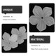 thumbnail image 4 of Floral Bead Charms 100Pcs DIY Jewelry Charms For Necklace Art Projects 2.5X2.5Cm White Flower Shape Crafting Supplies, 4 of 4