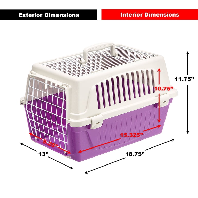 Furplast, 19-inch ATLAS with Two Doors Top Load Access Plastic Cat