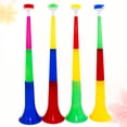 thumbnail image 3 of CIMAXIC 10 PCs 3 Sections Large Telescopic Trumpet Plastic Promotional Props Kids Musical Instrument Noise Making Tools Children Toy (Random Color),22.05"X5.12"X5.12", 3 of 4