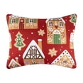 thumbnail image 2 of Greenland Home Fashions Gingerbread Lane Reversible Pillow Sham, Holiday, Standard, 2 of 6