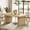 Natural, variant on Finmind Dining Table for 6, 63'' Kitchen Table, Dining Room, Living Room, Brown