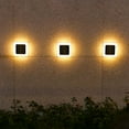 thumbnail image 5 of Pathway Lights Solar Powered Square Flat Solar Lights Outdoor Waterproof Solar Stair Light In Ground Landscape Lighting for Garden Lawn Patio Yard Walkway Night Lamp (Warm Light), 5 of 7