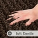 thumbnail image 2 of Alfombra de baño Yimobra Luxury Chenille 140 x 60 cm, color marrón, 2 of 8