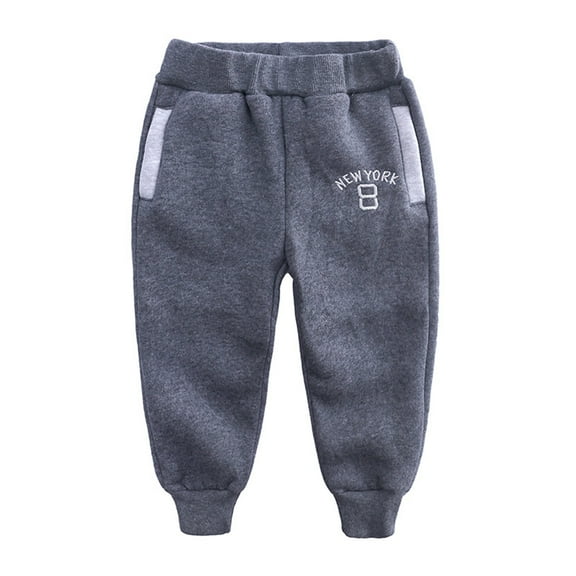 Toddler Sweatpants Gray Sweatpants Boys Drawstring Jogger Sweatpants With Pockets Girls Solid Pants Boys Joggers 3-4 Years