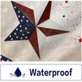 thumbnail image 4 of July 4th Shower Curtain Independence Day Red Blue Shower Curtain for Bathroom Rustic Star American Flag Waterproof Machine Washable Polyester Fabric Bath Curtain with 12 Hooks 72"x72", 4 of 6