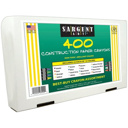 Sargent Art® Construction Paper Best Buy Assorted, Standard Size, 400 (Best Wood For Cordwood Construction)