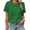 1-Green, variant on UNISHE Women's Green Celestial Star Graphic Short Sleeve T-Shirt Cotton Crewneck Top