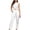 00 # White, variant on REORIAFEE Sexy Beach Outfits for Women Summer Set Women's Summer Sexy Off Shoulder Lace Up Top Cropped Pants Set Black L