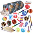 thumbnail image 1 of Summary Pet Cat Toy Set 21 Pcts Cat Channel Funnies Stick Plush Mouse Amazon Combination Toy, 1 of 7