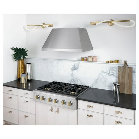 Monogram - 36" Built-In Gas Cooktop with 6 Burners - Stainless steel