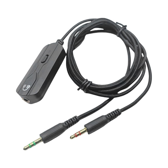 3.5mm Headphone Extension Cable with Mute & Volumes Controls Mic Cable Excellent Sound 200cm/78.74inch