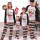 thumbnail image 1 of Pijamas familiares a juego de Navidad, conjunto de pijama de Dachshund a través de la nieve, Tops rojos, pantalones de reno, 2023, 1 of 3