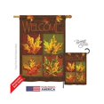 thumbnail image 1 of Breeze Decor 13048 Récolte & Automne Feuilles Collage Impression Verticale 2 Côtés Drapeau de la Maison - 28 x 40 Po., 1 of 1