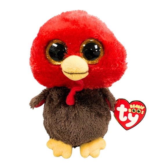 TY Beanie Boos - FEATHERS the Turkey (Glitter Eyes)(Regular Size - 6 inch)