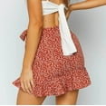 thumbnail image 3 of Vedolay Womens 2023 Summer Casual High Waist Floral Print Short Skirt,Red XL, 3 of 5