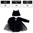 thumbnail image 2 of Newborn Baby Girl Little Ghost Costume Bodysuit with Hat, 2 of 5