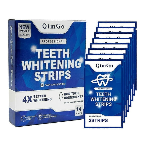 Professional Tooth Whitening Strips Mild & Natural Teeth Care Product for Enamel Safe Stain Removal - Perfect for Daily Use