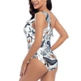 thumbnail image 4 of Goofa Underwater Animals 1 Pattern Women's One Piece Swimsuits Tummy Control Bathing Suits Asymmetric One Shoulder Swimwear-Large, 4 of 6