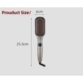 thumbnail image 2 of OUCLEYE Hair Straightener Brush, 2-in-1 Curler, Negative Ion, LCD Display, 5 Heat Settings, 30s Fast Heating, Portable Travel Anti-Scald Comb, 2 of 6