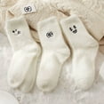 thumbnail image 5 of Yuanlong Womens Socks Double Fluffy Cute Funny Printed Thermal Floor Socks Winter Sweet Style Hosiery Soft Slipper Socks12, 5 of 8