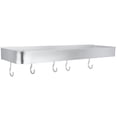 thumbnail image 3 of Storage Rack, Shower Shelf, Durable Space Aluminum Anti-Rust Wall Hanging For Hotel, Bathroom Kitchen 40cm Storage Rack With Hook, 3 of 8