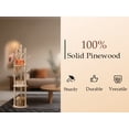 thumbnail image 4 of LIXI Coat Rack with 3 Shelves and 9 Hooks, Coat Rack Freestanding for Hats, Coats, Scarves, Bags in Bedroom/Office/Entryway, White, 4 of 12