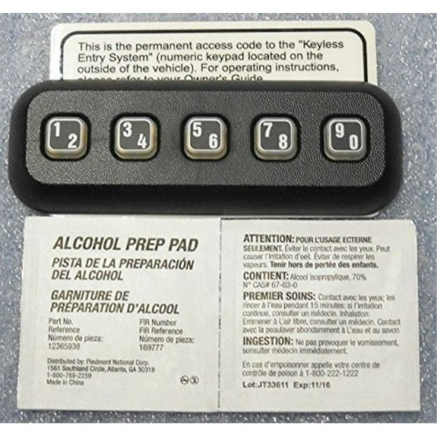 oem factory stock genuine 2009 2010 2011 2012 2013 2014 ford f150 f150 keyless entry keypad pad