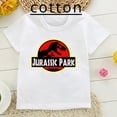 thumbnail image 2 of Camiseta de Jurassic Park para niños, ropa de dinosaurios para niños y niñas, camisetas de algodón, camisetas de verano, 2 of 5