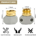 thumbnail image 4 of Garden Hose Aluminum Repair Kit Brass End Caps Spigot Stopper Bundle, 4 of 8