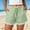 Green, variant on No Boundaries Womens Stripes Shorts Summer Casual Loose Elastic Waist Drawstring Lace Boho Beach Cover Up Shorts