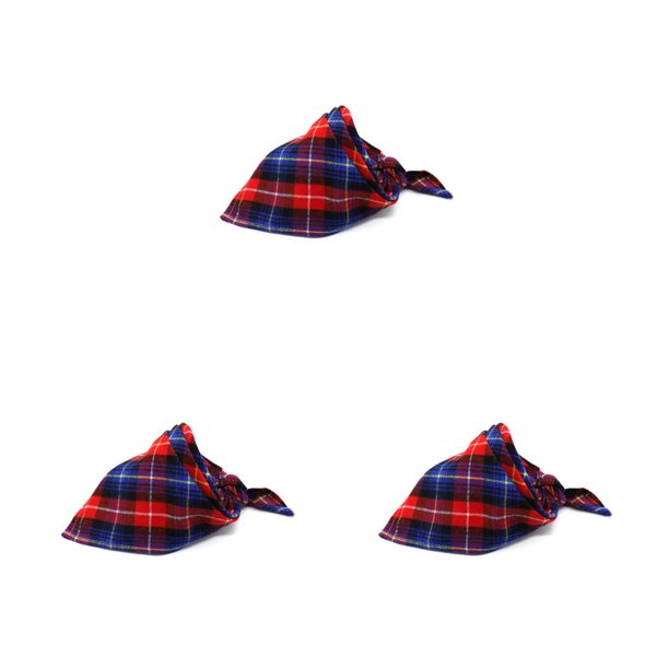 Methold Pañuelos para perros Toalla de saliva Bufandas ajustables Tema escocés Pajarita Baberos Pañuelo de impresión Conjunto Suministros para Type1 NO1 Methold CBP288418