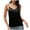 Black, variant on ZVNAΖH Women's V-neck Silk Satin Camisoles Tops Summer Casual Spaghetti Strap Tank Tops Basic Layer Undershirts Home Sleepwear