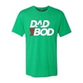 thumbnail image 2 of Wild Bobby, Funny Dad Bod Logo, Pop Culture, Men Premium Tri Blend Tee, Envy, Small, 2 of 4