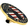 PinMart Proud to be a Veteran Lapel PinProud Patriotic USA Flag Enamel