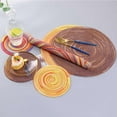 thumbnail image 3 of Kitchen Placemat Round Placemats For Dining Table Woven Heat-Resistant Easy To Clean Table Mats,Brown Kitchen Placemat, 3 of 8