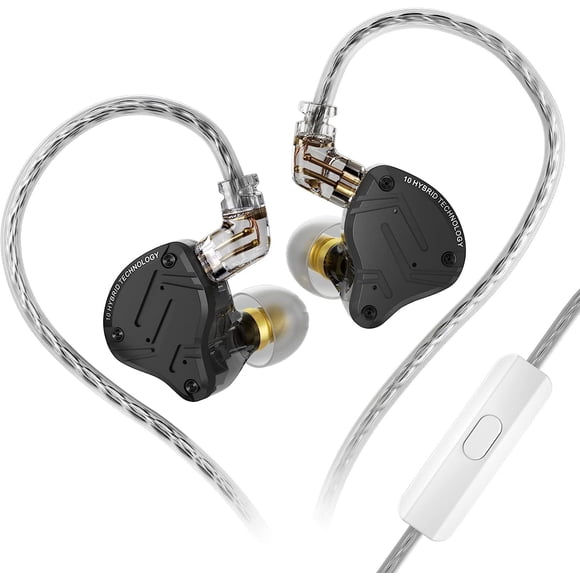 KZ ZS10 PRO X in Ear Monitor Headphones, KZ Upgraded 4BA+1DD Multi Driver IEM Earphones Gaming Earbuds Wired with Detachable Cabl