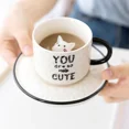 thumbnail image 5 of Cat Relief Ceramics Mug with Tray, 3D Animal Cat Claw, Porcelain Cup, Coffee Milk Tea Handle, Novelty Gifts (2,200ml), 5 of 7