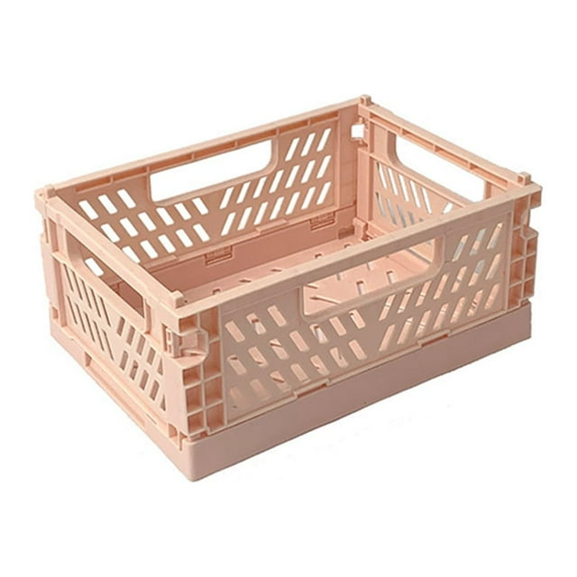 Organizing Storage Baskets Case Folding Student Desktop Basket Tape Stationery Plastic Foldable Container Storage Box
