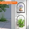 thumbnail image 5 of QZS Round Picture Wall Plant Holder,Pack of 2 Modern Metal Flower Pots Wall Mounted Plant Shelf Decor,Flower Stands for Indoor, 5 of 6
