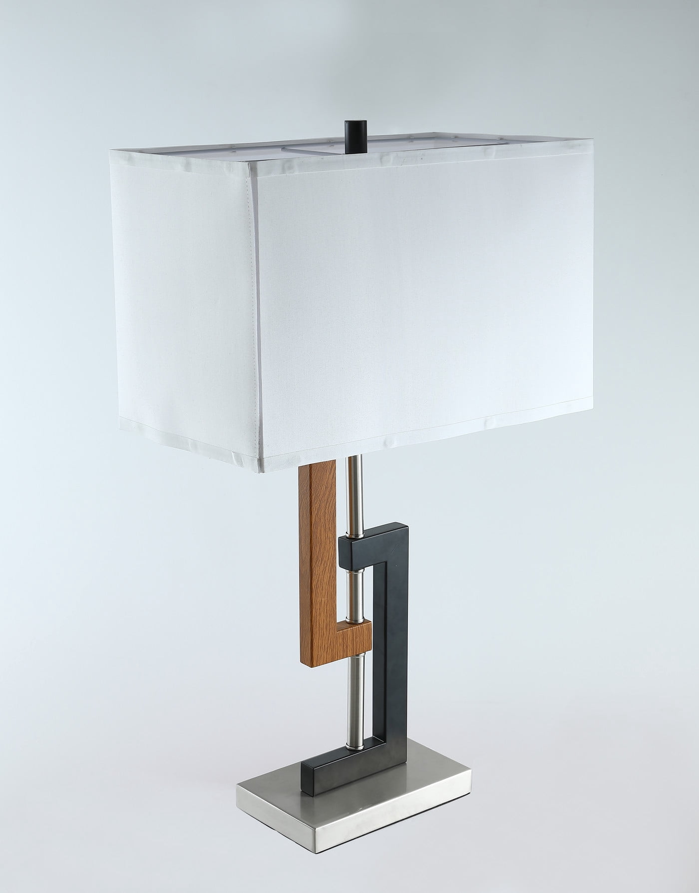 Aiwen Novelty Rectangular Linen Blend Fabric Shade Decorative Lighting Desk Lamp, 40 Watt