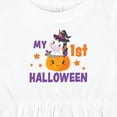 thumbnail image 4 of Inktastic My 1st Halloween with Unicorn Witch Girls Baby Dress, 4 of 5