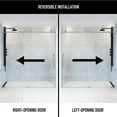 thumbnail image 3 of VIGO Hamilton Aerodynamic Frameless Sliding Shower Door in Stainless Steel with Clear Glass, 3 of 9