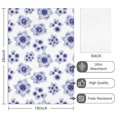 thumbnail image 2 of 2 Pcs Pioneer Flower Floral Print Pattern Kitchen Towels, Funny Microfiber Dish Towel Set, 18" X 26" Tea Towels, 2 of 6
