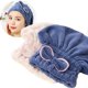 thumbnail image 1 of Jseng 2 Gorros De Microfibra Para Secar El Cabello, Extra Suaves Y Ultra Absorbentes, De Secado Rápido, Turbante Para El Cabello, Toallas, Gorro De Ducha Para Niñas Y Mujeres, 1 of 5
