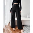 thumbnail image 6 of MLDRA Wide Leg Sweatpants Yoga Pants for Woman with Pockets High Waisted Stretch Loose Casual Lounge Pants Black, 6 of 9