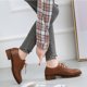 thumbnail image 4 of Teissuly Women's Classic Oxfords Lace Up Business Formal Brogue Dress Shoes Teissuly WER202312137083, 4 of 9