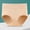 Beige, variant on 6 Pack Women's Underwear Solid High Waist Plus Size Period Pure Full Coverage Panties