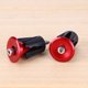 thumbnail image 5 of Yuarrent 1 par de empuñaduras de manillar de bicicleta de aluminio ligero de 15-23,5mm, tapones para extremos, tapones para manillar, accesorios para Ciclismo rojo Yuarrent HW4849-02, 5 of 5